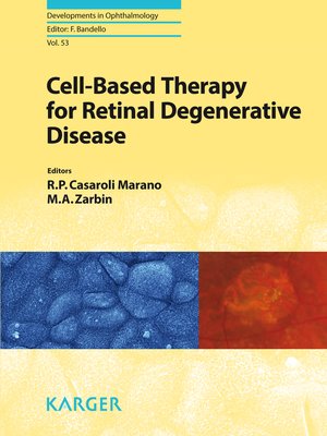 cover image of Cell-Based Therapy for Retinal Degenerative Disease